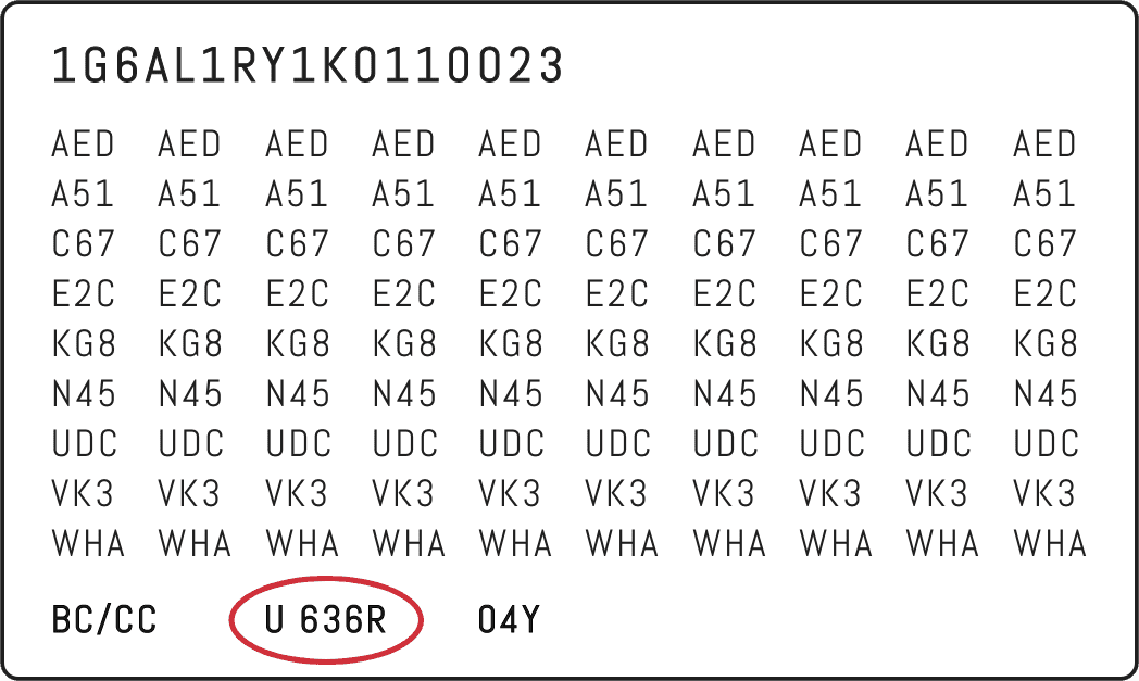 Gen Motors Usa Color Location